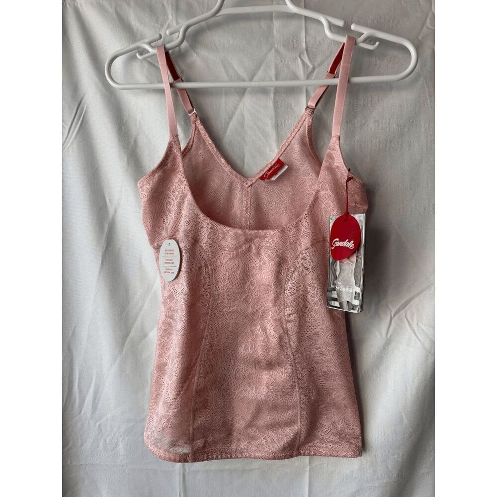Scandale Vintage Rose Pattern Slimming Tank Top Womens Size Medium